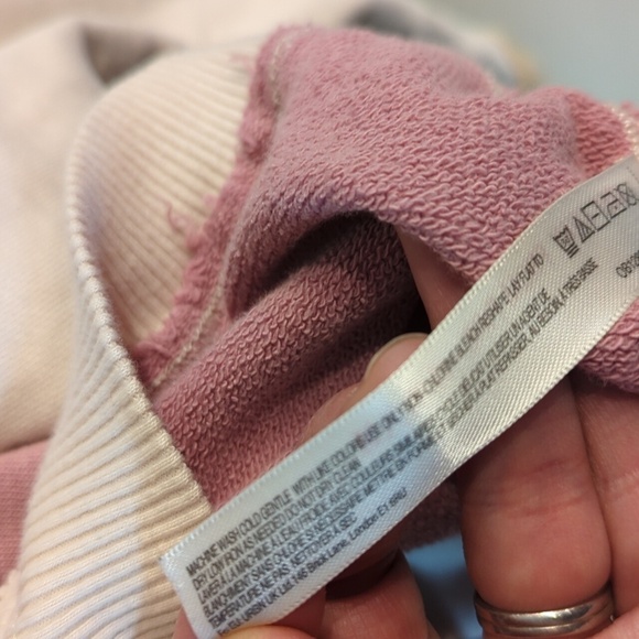 Anthropologie Saturday Sunday Daily Ritual Oversized Patchwork Hoodie XS - Picture 12 of 15